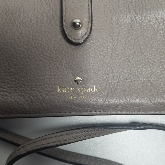 Kate Spade Jackson Small Tab Crossbody Light Brown Purse - Picture 3 of 14
